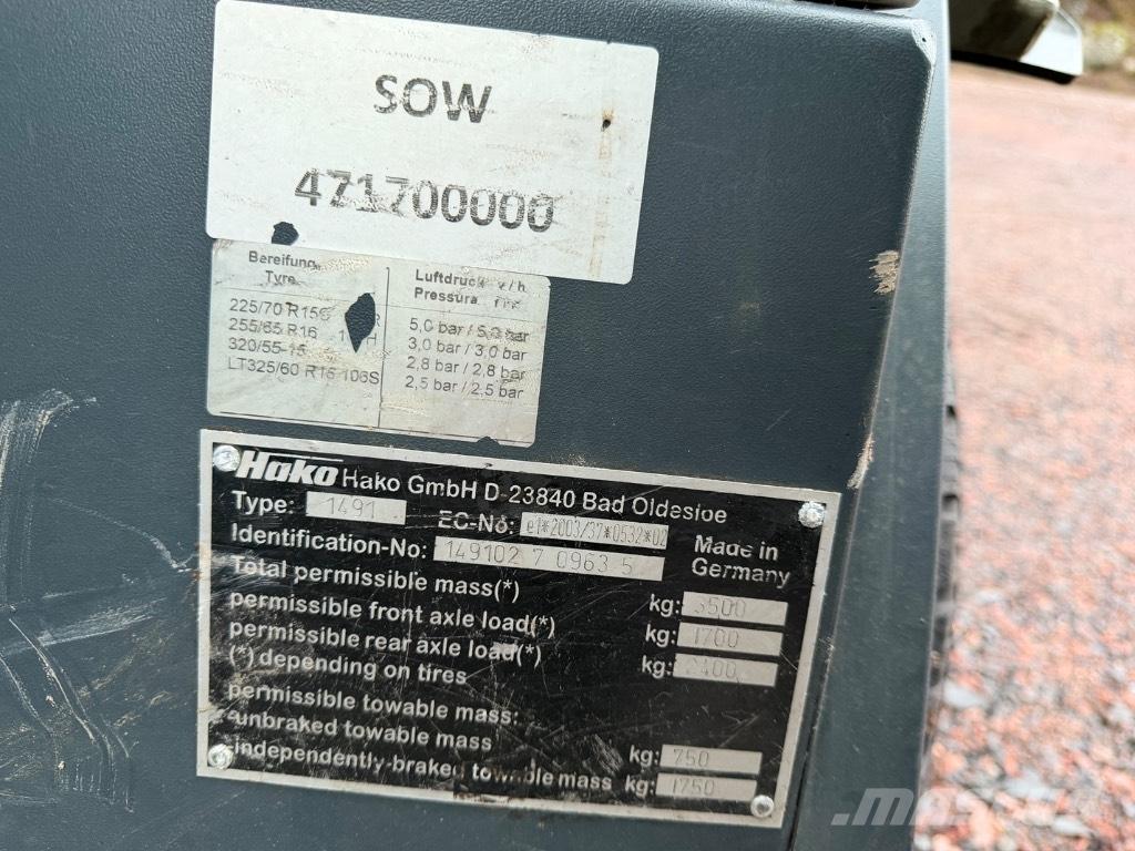 Hako Citymaster 1600 Zametací stroje