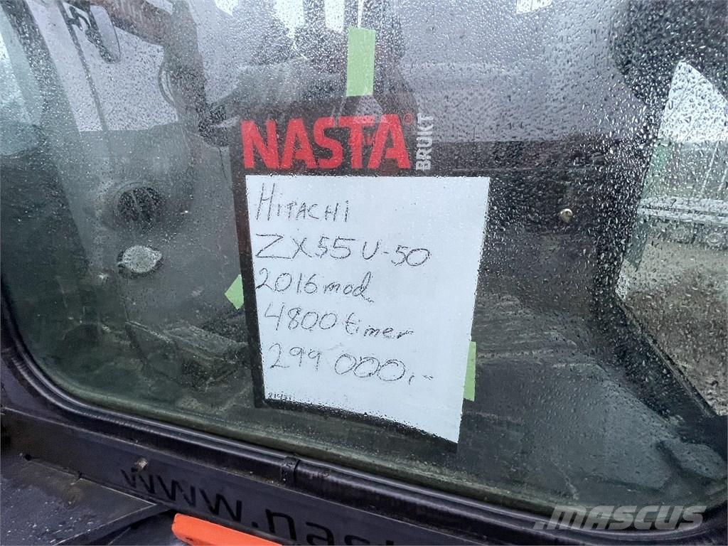 Hitachi ZX55U-5 Mini rýpadla < 7t