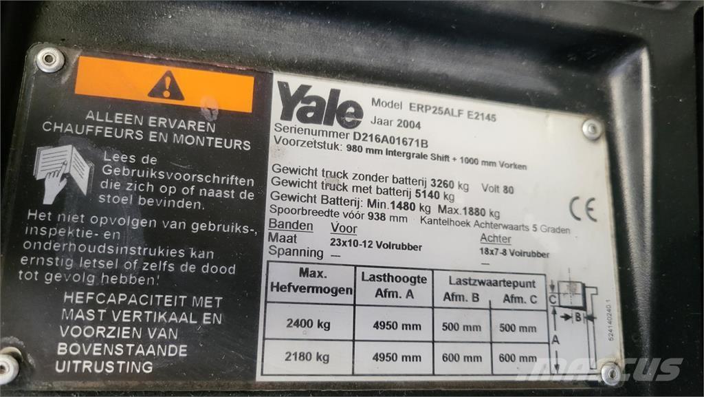 Yale ERP25ALF Akumulátorové vozíky