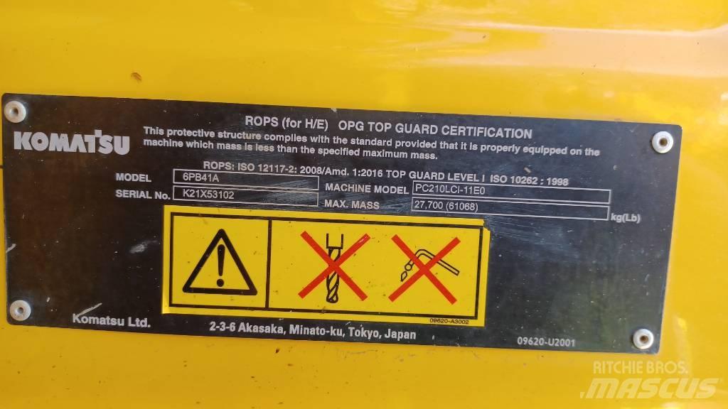 Komatsu PC210LCi-11 Pásová rýpadla