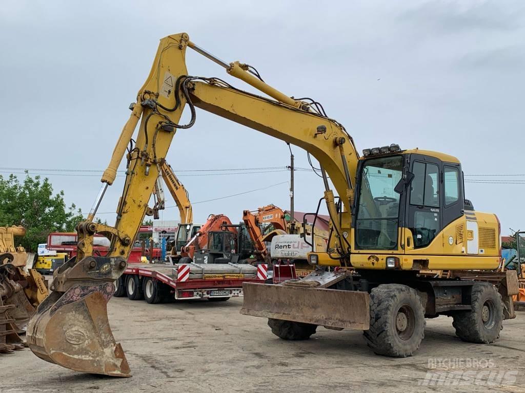 Komatsu PW 140-7 Kolová rýpadla