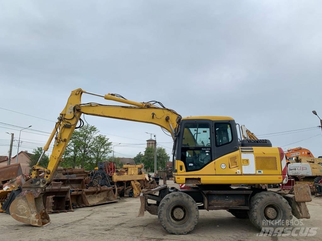 Komatsu PW 140-7 Kolová rýpadla