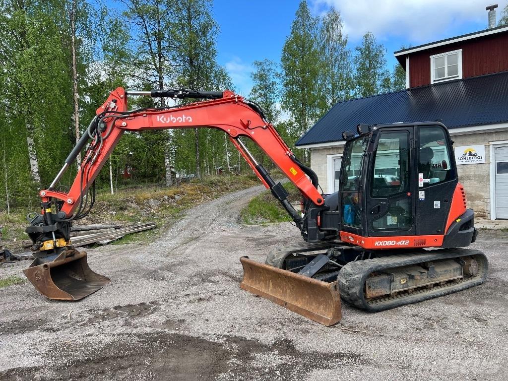 Kubota kx080-4a2 Midi rýpadla 7t - 12t