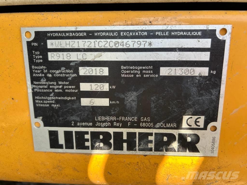 Liebherr R 918 LC Pásová rýpadla