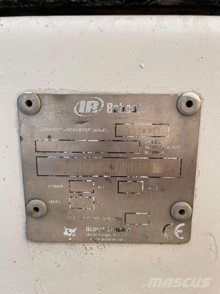 Bobcat 331 Mini rýpadla < 7t