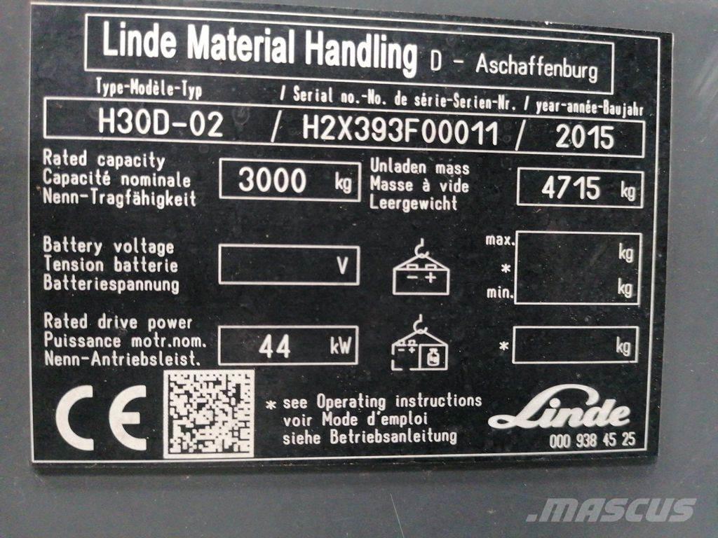 Linde H30D-02 Dieselové vozíky