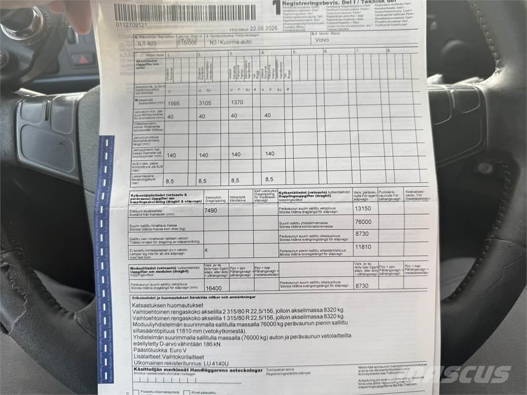 Volvo FH 540 8X4 Hákový nosič kontejnerů