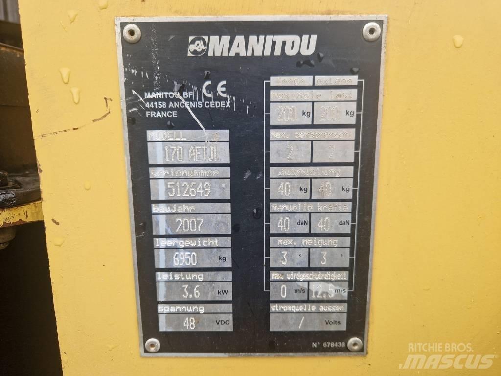 Manitou 170AETJL Kloubové plošiny