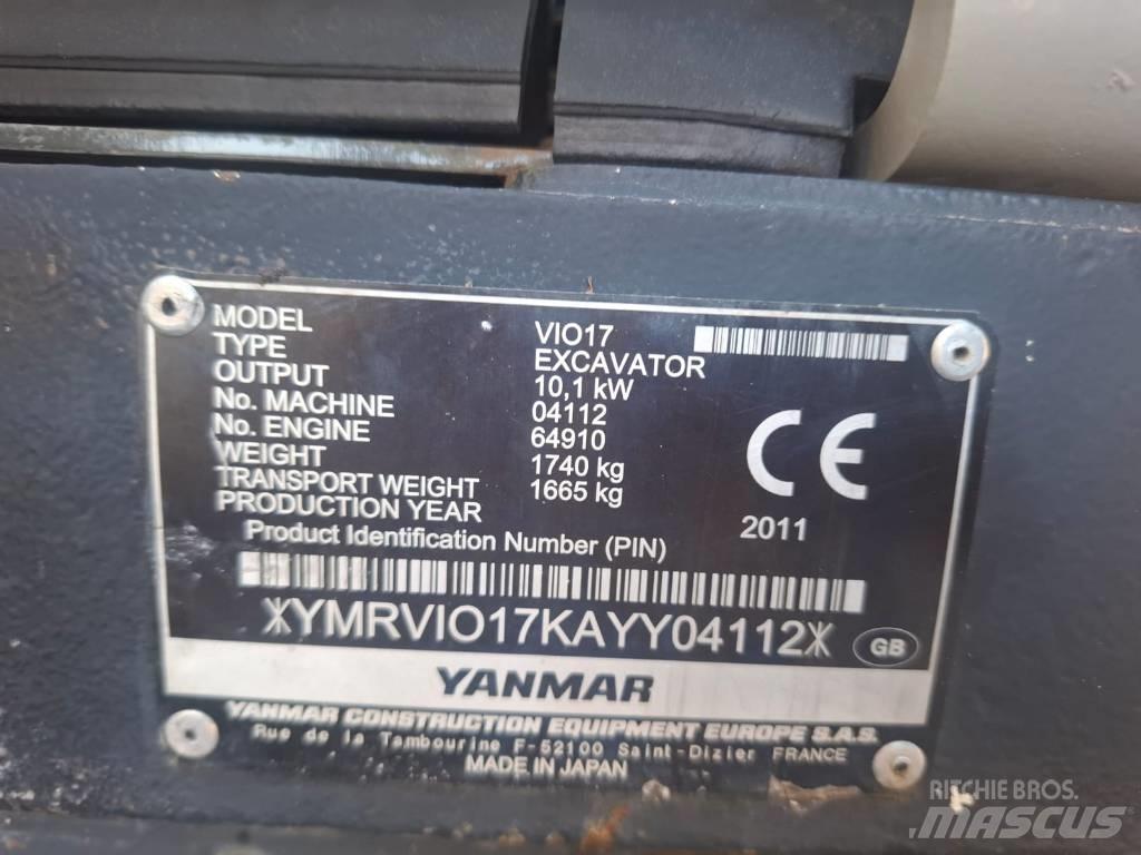 Yanmar Vio 17 Mini rýpadla < 7t