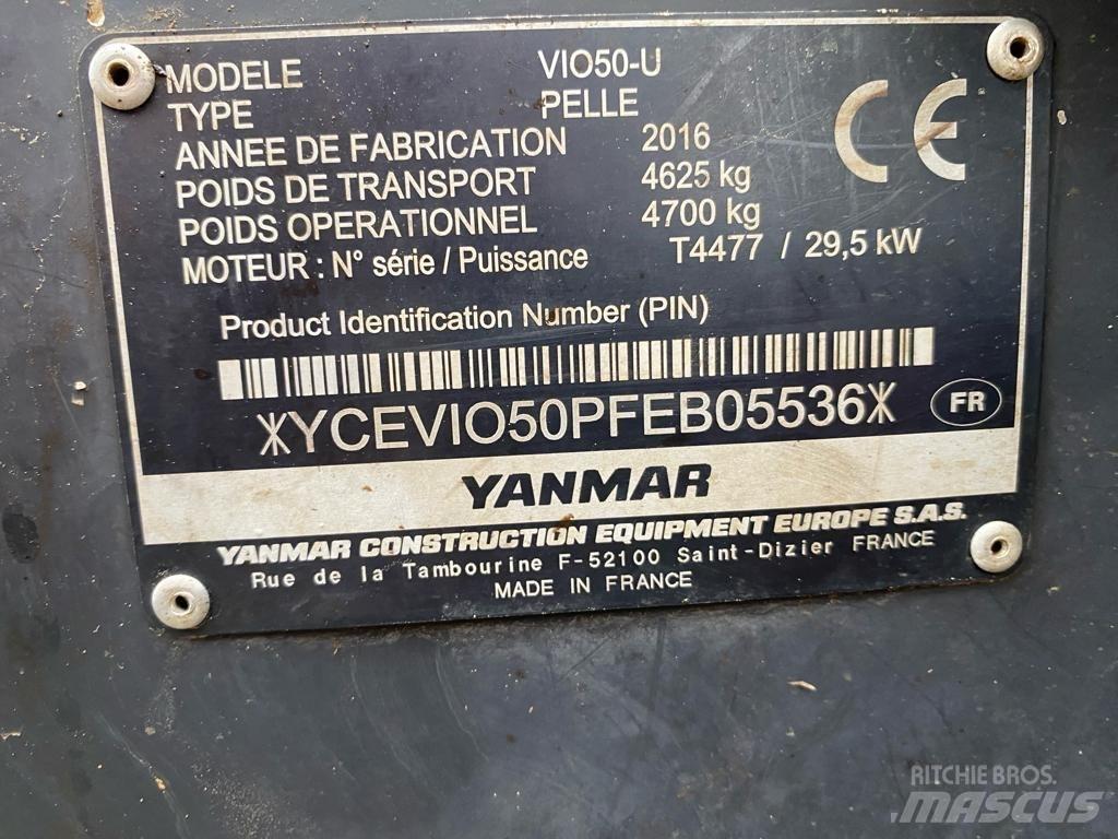 Yanmar Vio 50 U Mini rýpadla < 7t