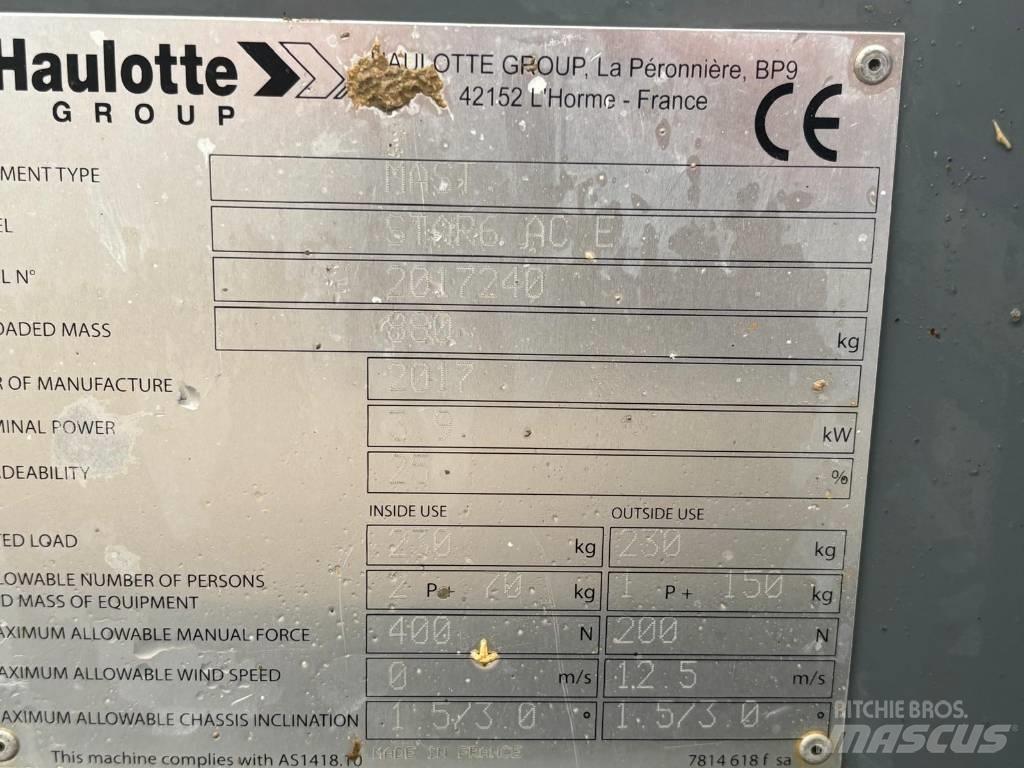 Haulotte Star 6 Vertikální sloupové výtahy
