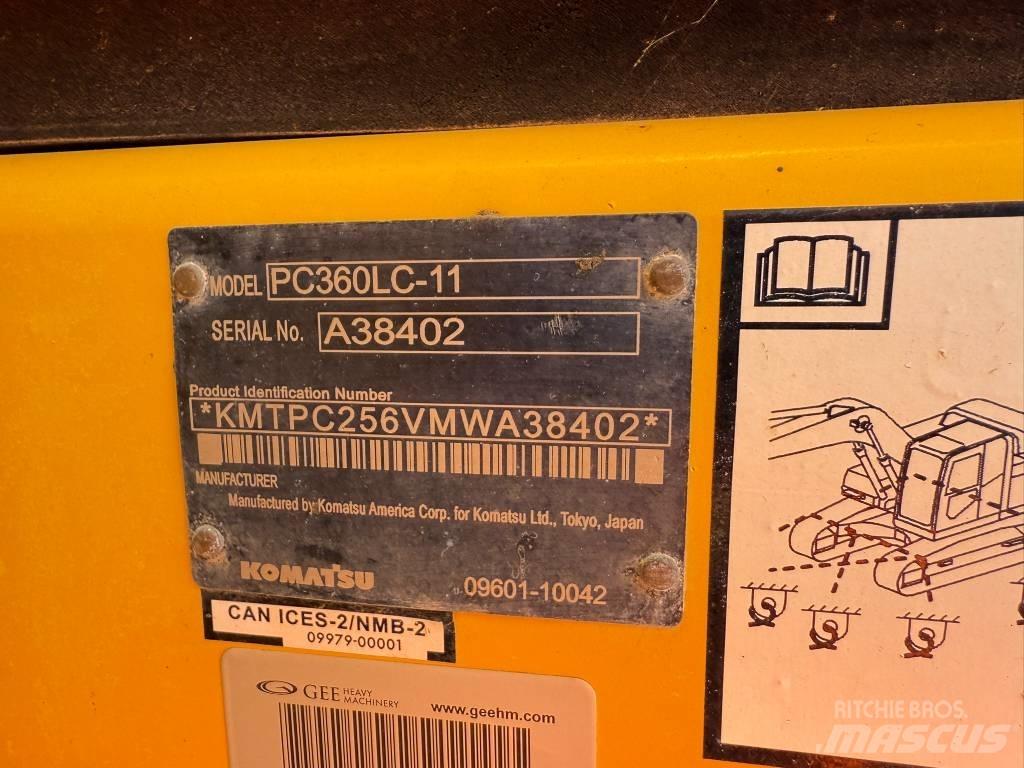 Komatsu PC360LC-11 Pásová rýpadla