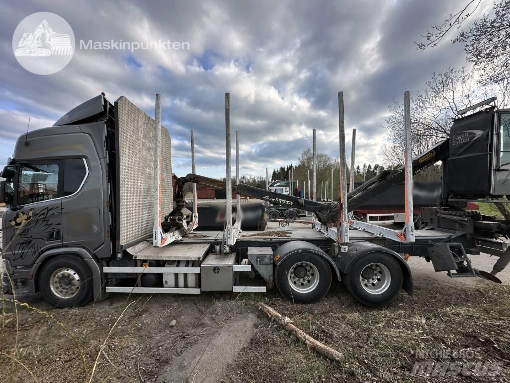 Scania R 730 Vozy na přepravu kmenů