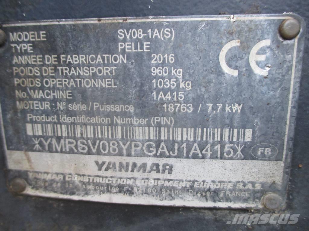 Yanmar SV 08-1 A Mini rýpadla < 7t