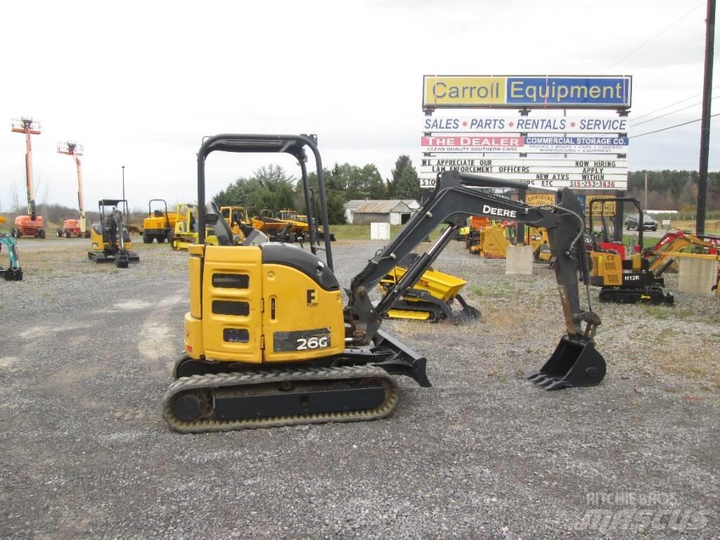 John Deere 26G Mini rýpadla < 7t