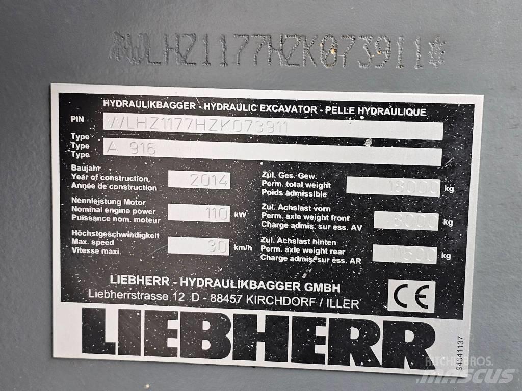 Liebherr A 916 Kolová rýpadla
