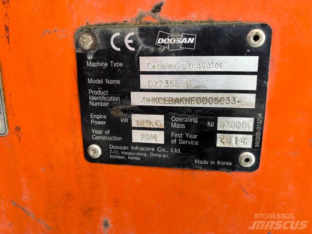 Doosan DX225 LC R Pásová rýpadla