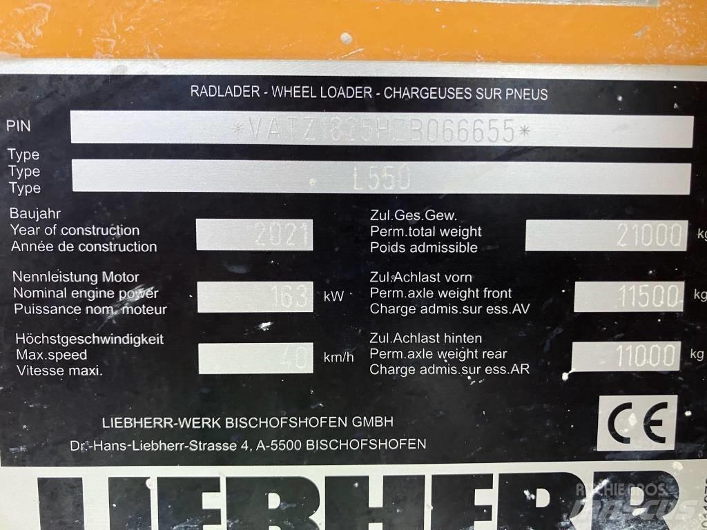 Liebherr L550 Xpower Kolové nakladače
