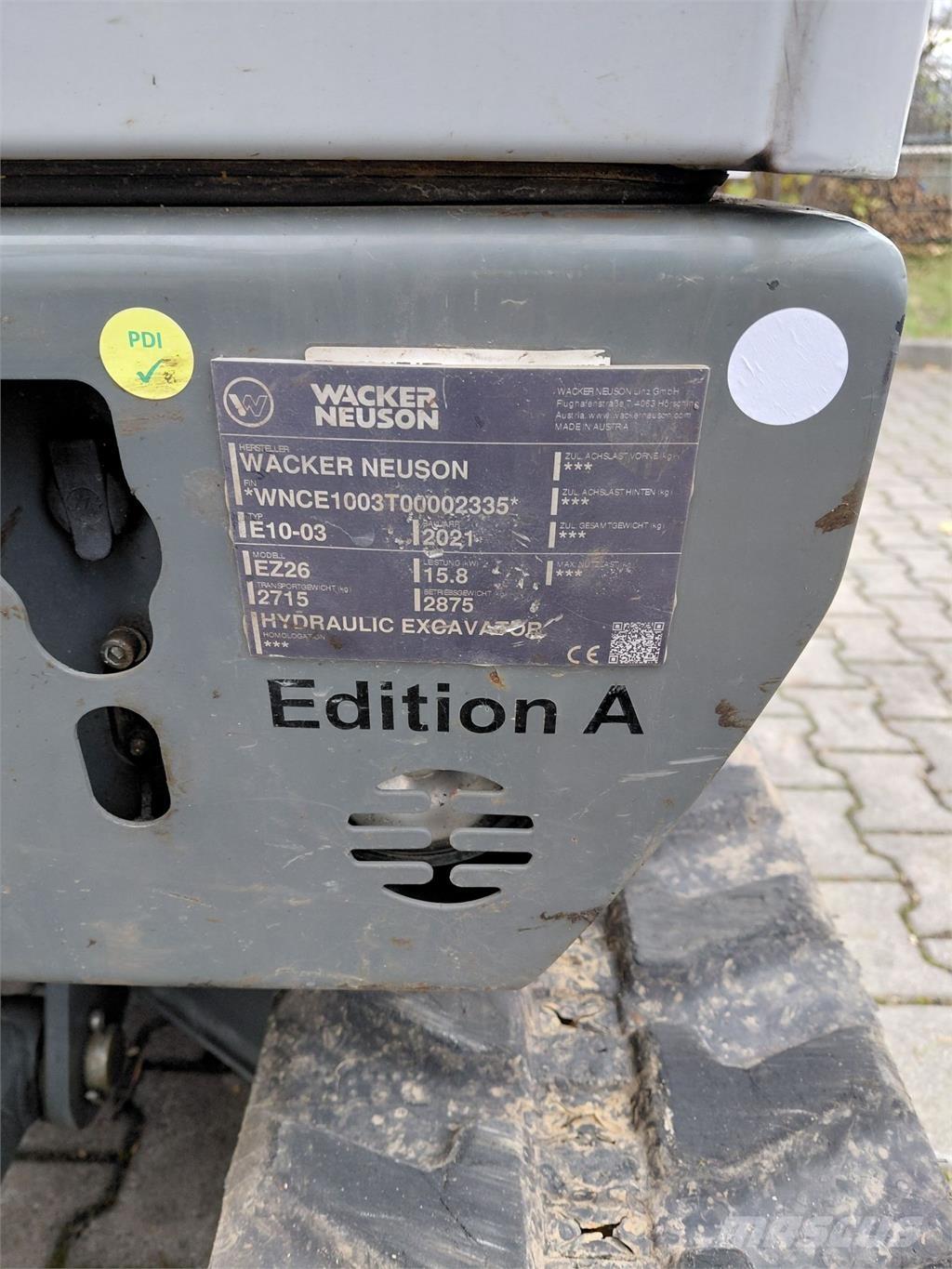 Wacker Neuson EZ26 Pásová rýpadla