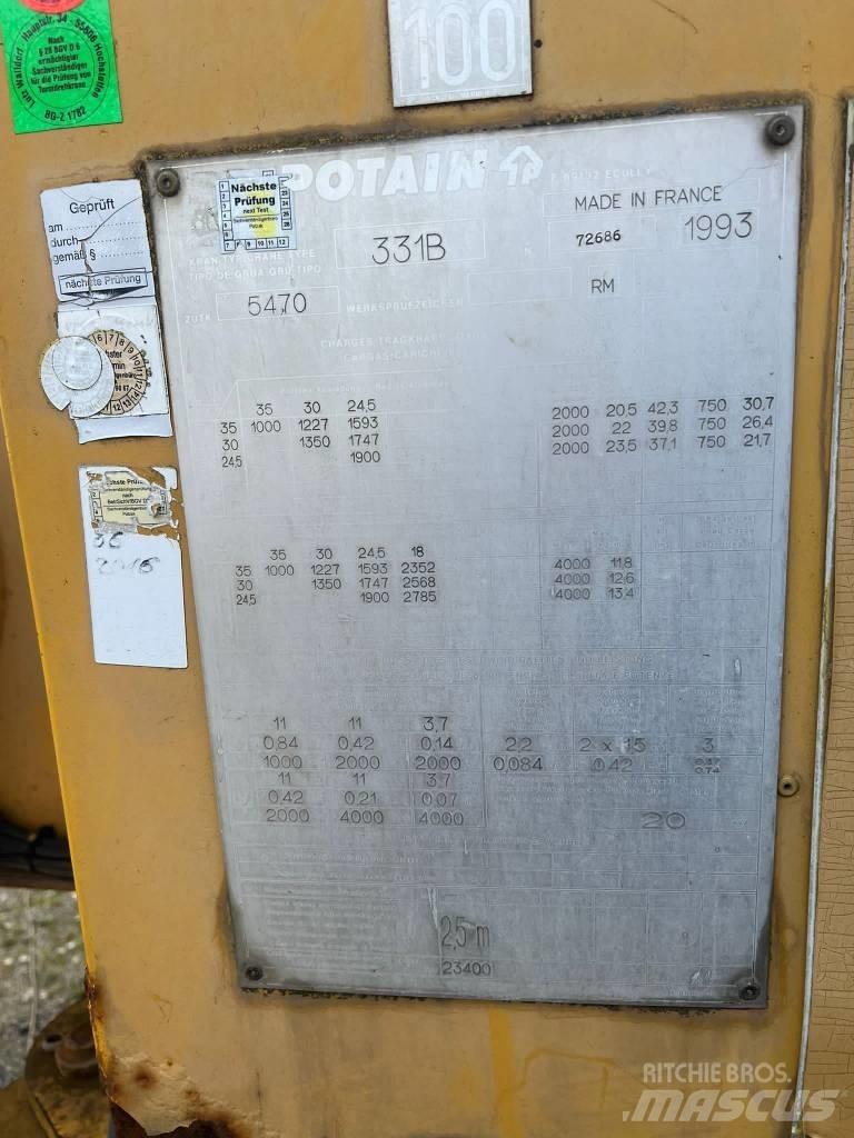 Potain GTMR 331 B Stavební jeřáby