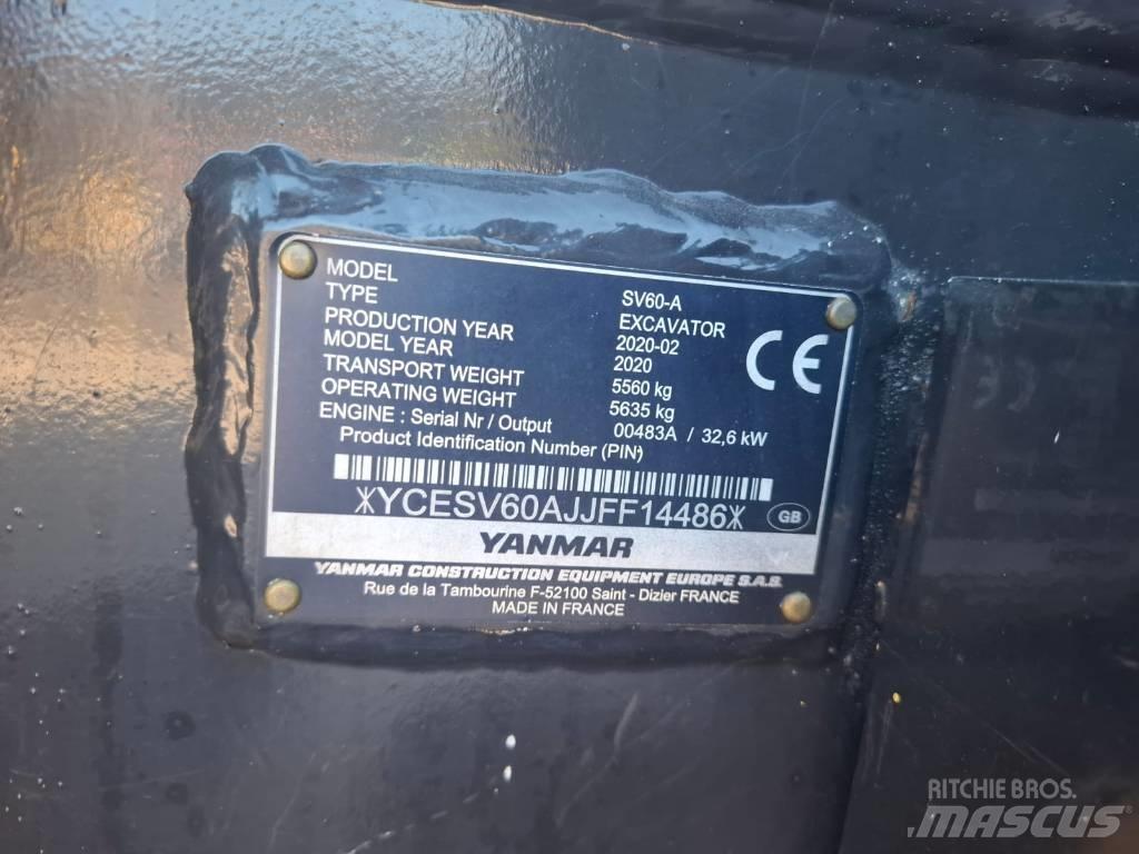 Yanmar SV 60 A Midi rýpadla 7t - 12t