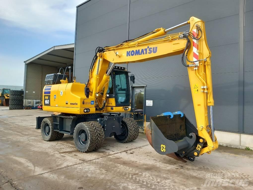 Komatsu PW160-11E0 Kolová rýpadla