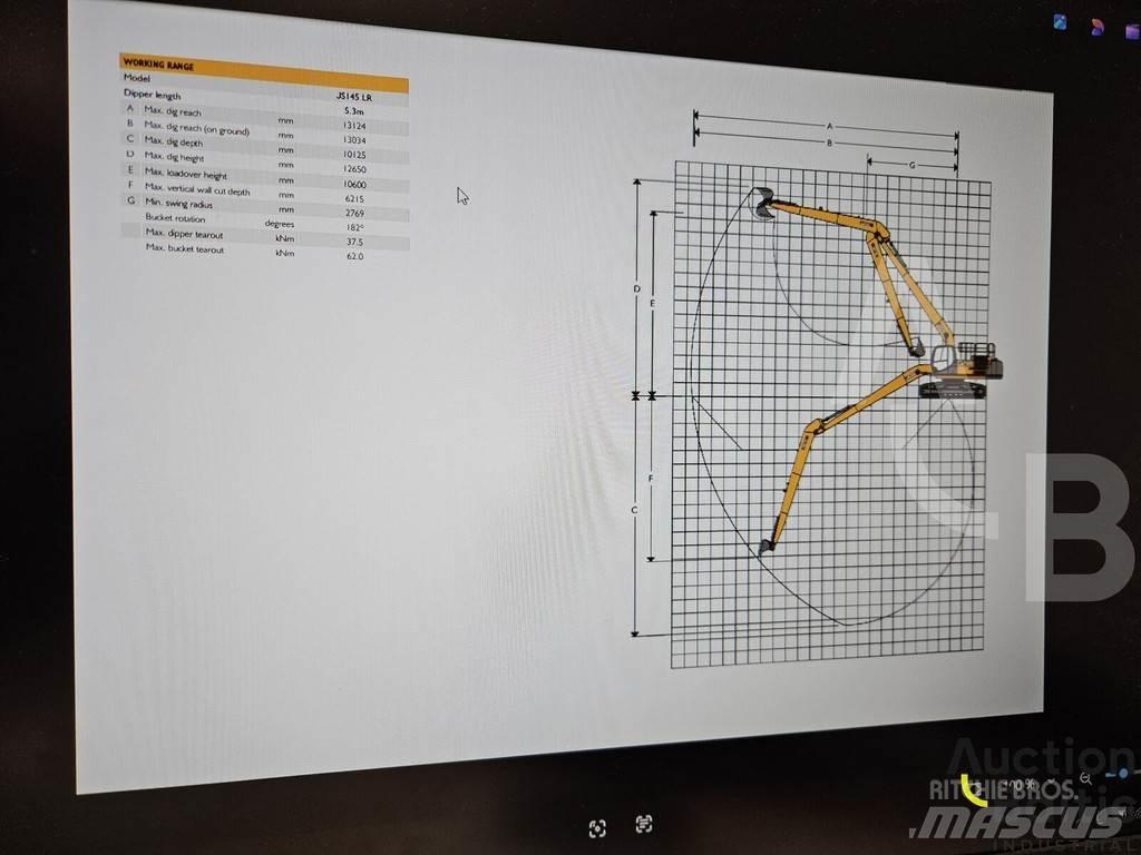 JCB JS 145 LR Pásová rýpadla