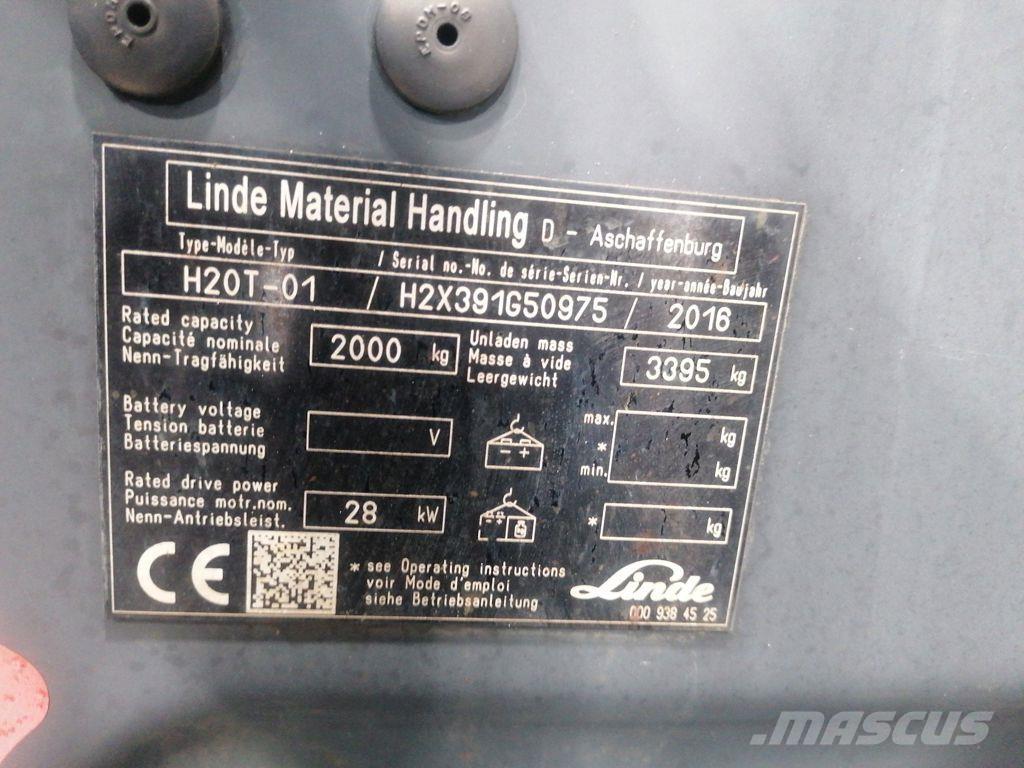 Linde H20T-01 LPG vozíky