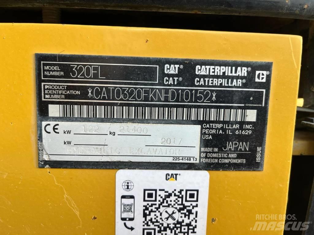 CAT 320 FL Pásová rýpadla