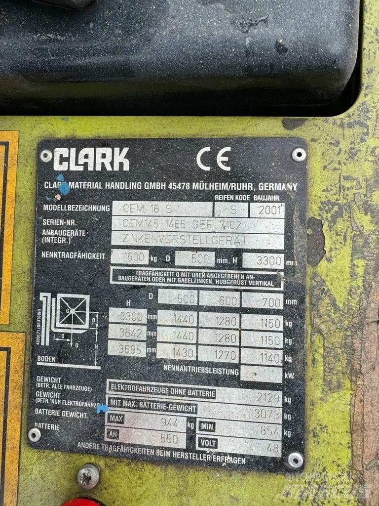 Clark CEM 16S Akumulátorové vozíky