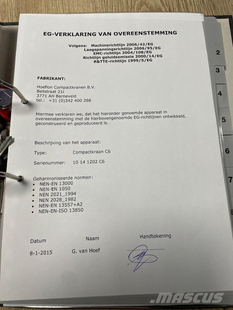 Hoeflon C 6 SOLD Minijeřáby