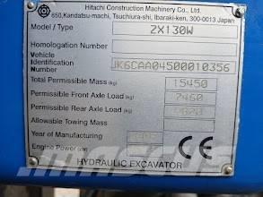 Hitachi ZX 130 W Kolová rýpadla