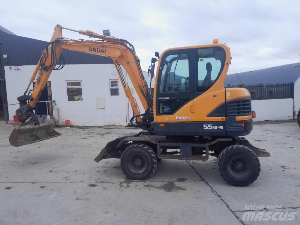 Hyundai R55 W-9 Kolová rýpadla