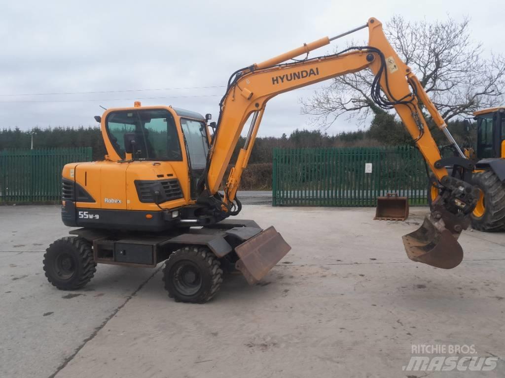 Hyundai R55 W-9 Kolová rýpadla