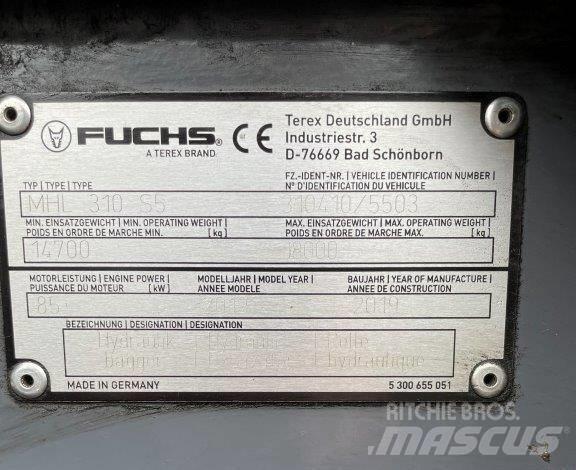 Fuchs MHL310F Stroje pro manipulaci s odpadem