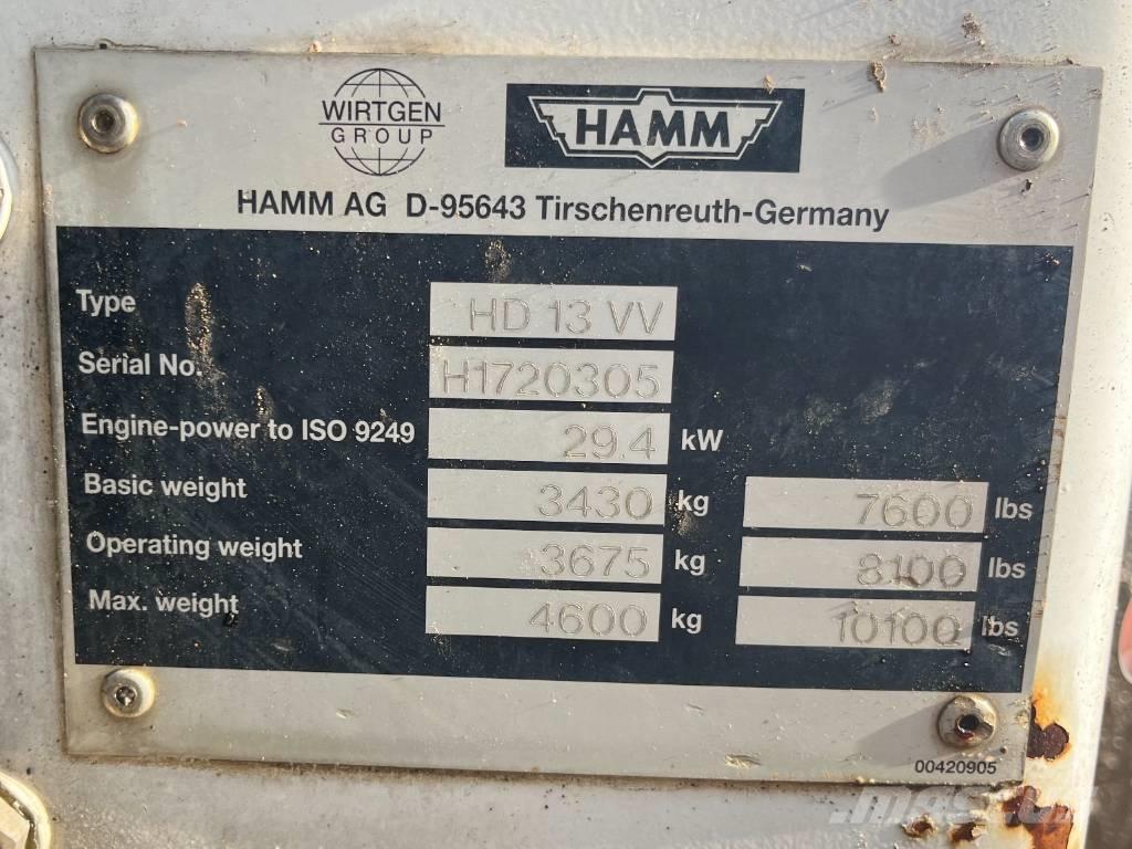 Hamm HD 13 VV Tandemové válce