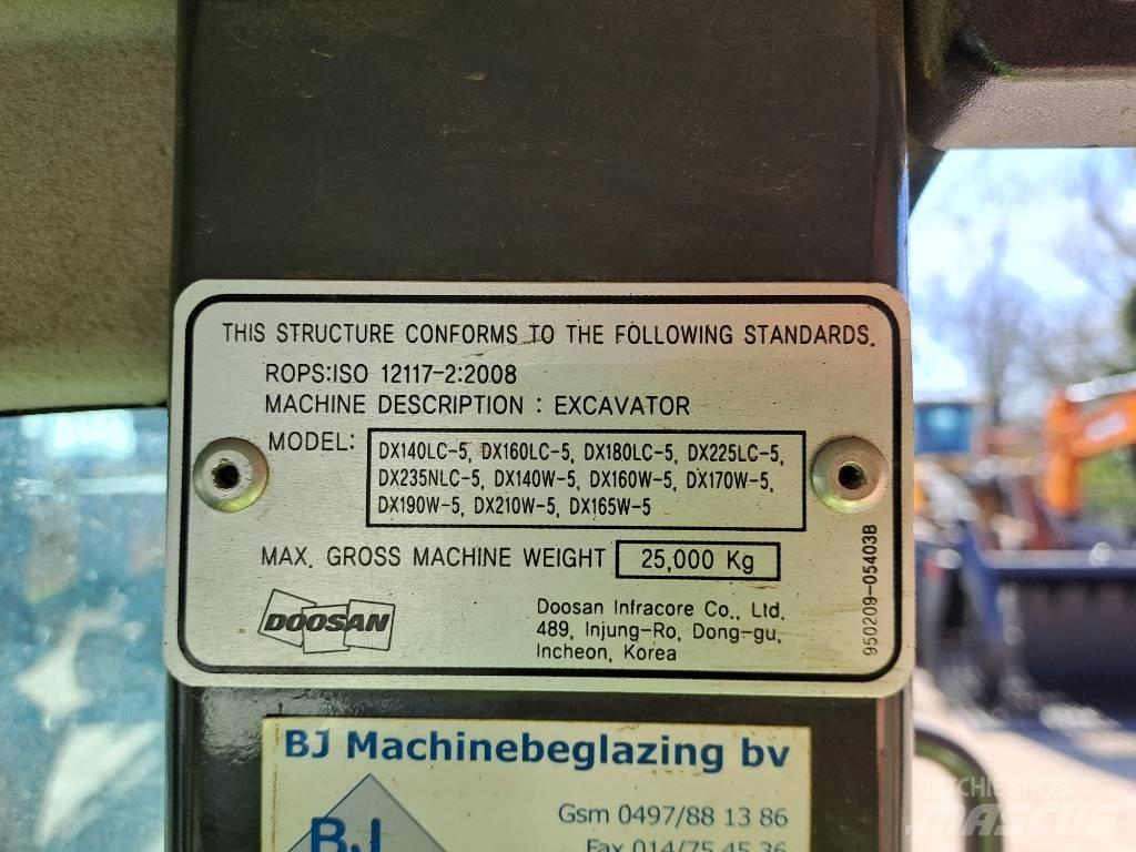 Doosan DX140W-5 Kolová rýpadla