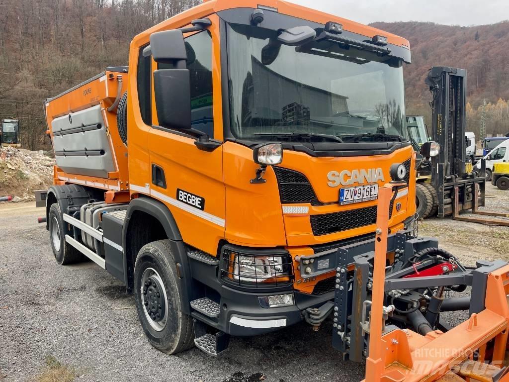 Scania P 410 Sypače písku a soli