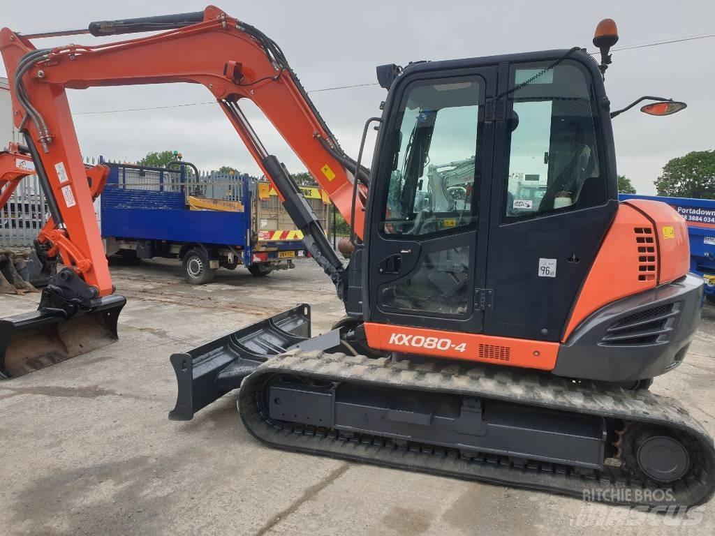 Kubota KX 080-4 Midi rýpadla 7t - 12t