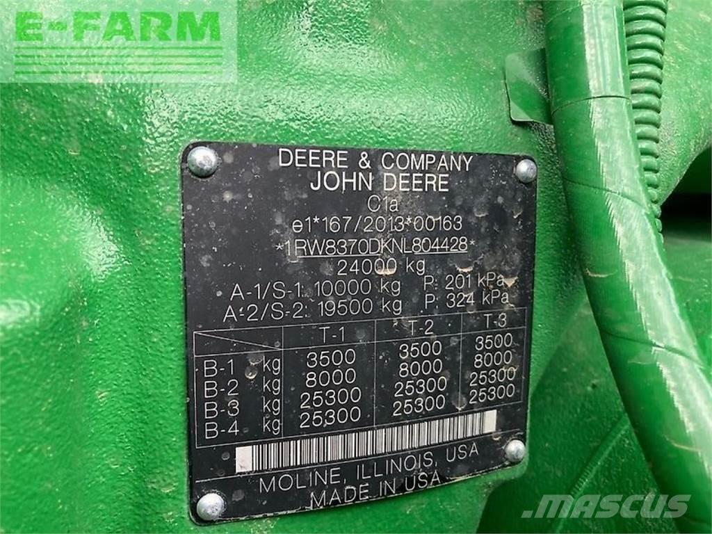 John Deere 8rx370 Traktory