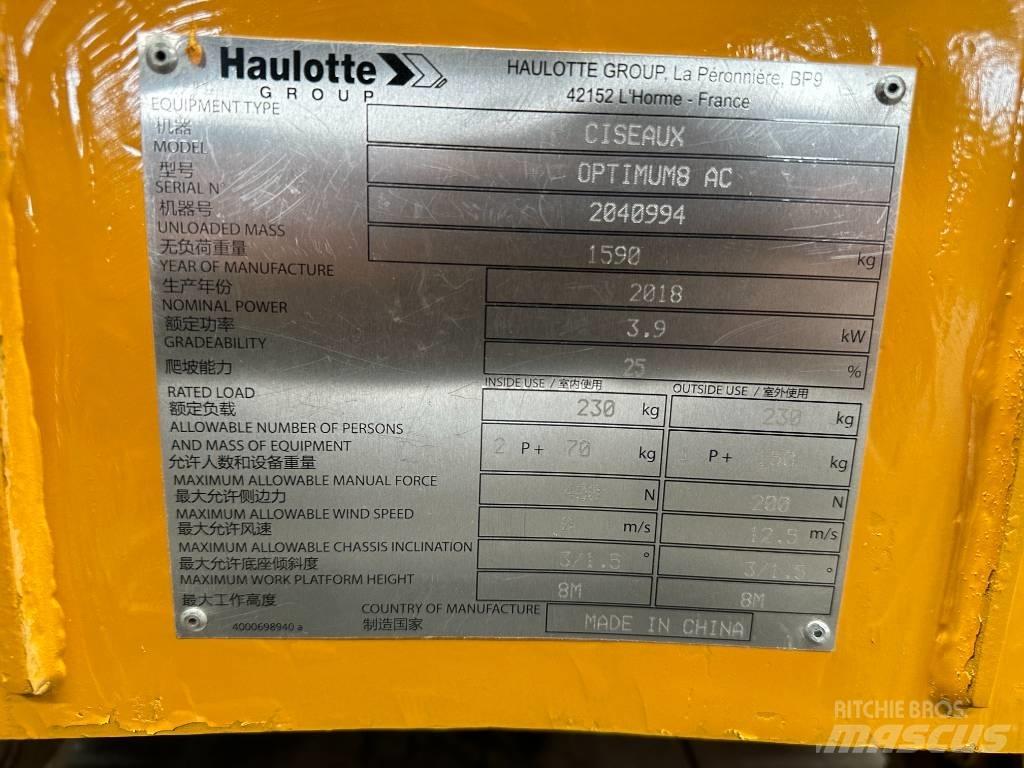 Haulotte OPTIMUM 8 Nůžková zvedací plošina