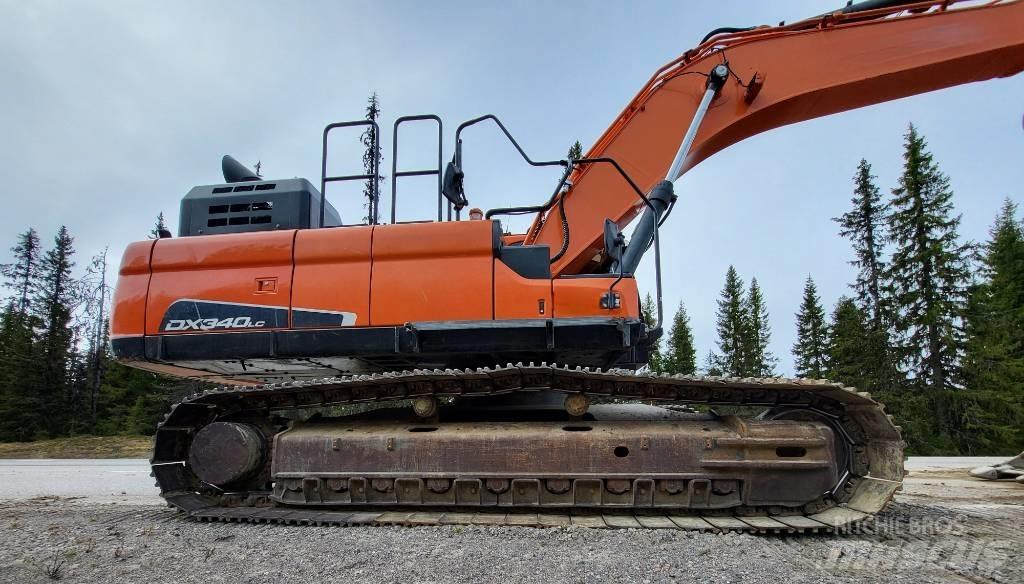 Doosan DX 340 LC Pásová rýpadla