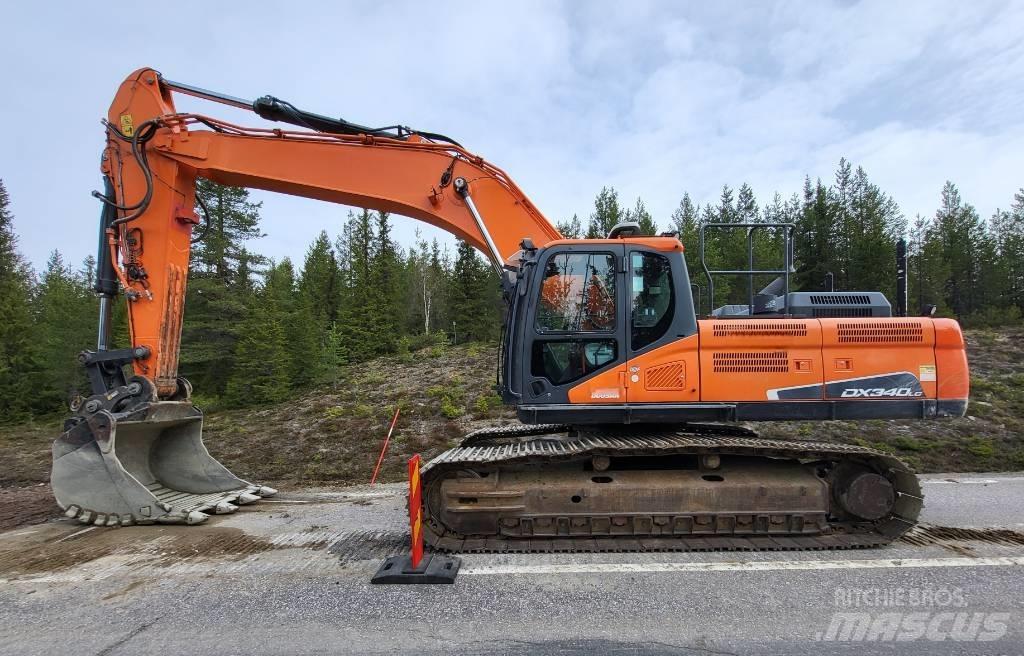 Doosan DX 340 LC Pásová rýpadla