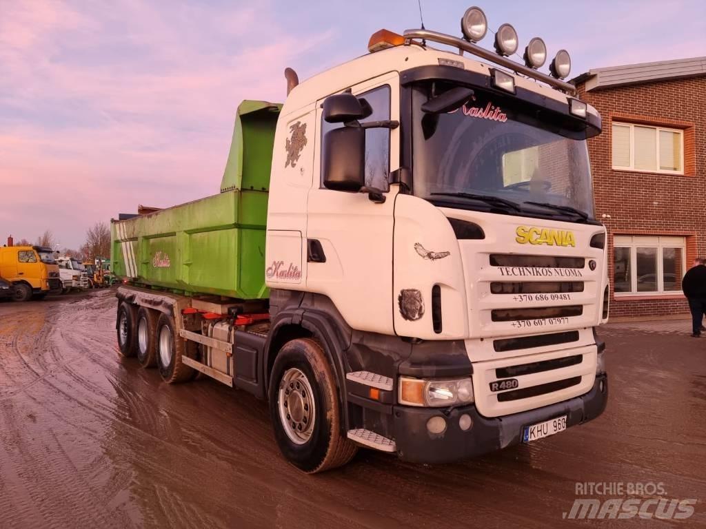 Scania R 480 8X4 Ramenové nosiče kontejnerů