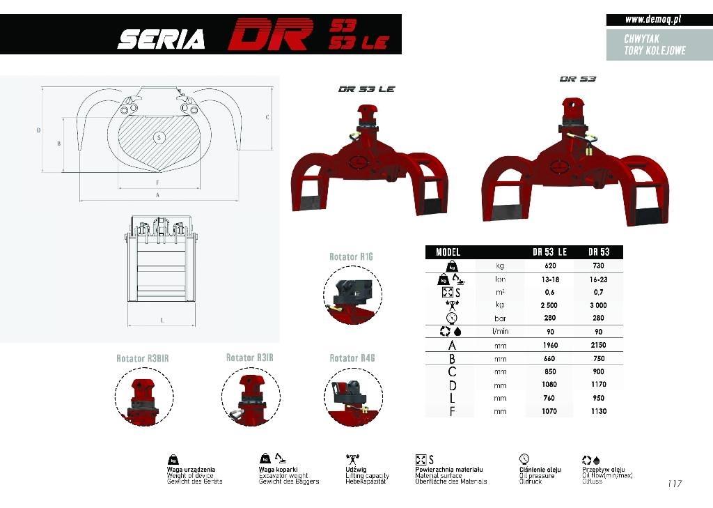  DEMOQ DR53 Klešťové drapáky