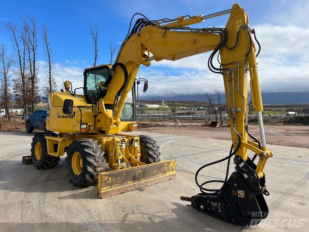 Komatsu PW 98 MR-8 Kolová rýpadla