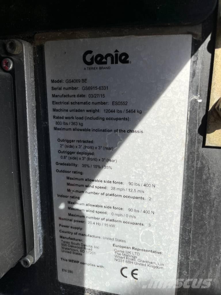 Genie GS 4069 BE Nůžková zvedací plošina