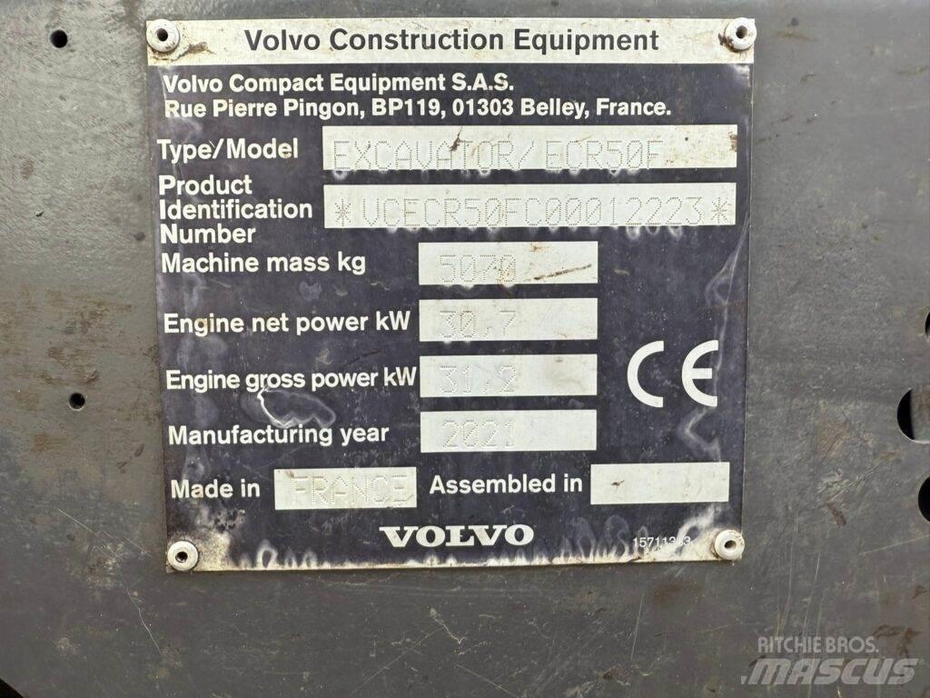 Volvo ECR50F Mini rýpadla < 7t