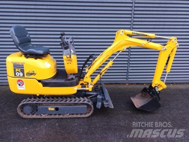 Komatsu PC 9 Mini rýpadla < 7t