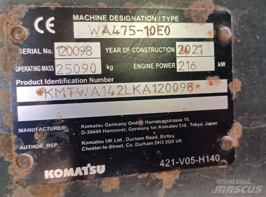 Komatsu WA 475-10E0 Kolové nakladače